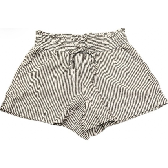 a new day Pants - 🛥️ A NEW DAY Linen Blend Shorts with Blue & White Stripes, Small
